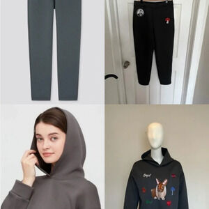 Uniqlo Customized Tracksuit Hooded Sweatshirt Pants Set Casual Sweat Suit M NWOT